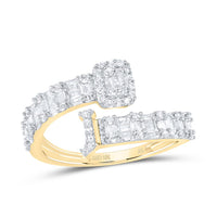 Diamond Fashion Initial J Ladies Cuff Ring 1/2 Cttw
