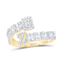 Diamond Fashion Initial Z Ladies Cuff Ring 1/2 Cttw