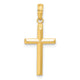 14k Reversible Latin Cross Pendant