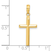 14k Reversible Latin Cross Pendant