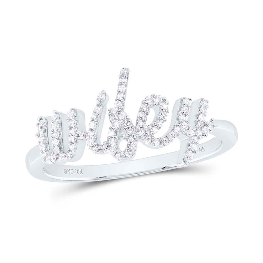 Diamond Gift Wifey Ladies Ring 1/6 Cttw
