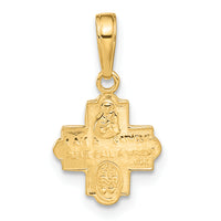 14k Miniature Four Way Medal Pendant