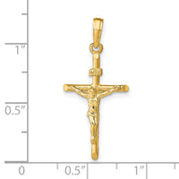 14K Stick Style Crucifix Pendant