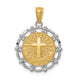 14K w/Rhodium Baptism Pendant