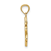 14K Anchor with Heart Pendant