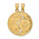 14K Break-apart Mizpah Pendant