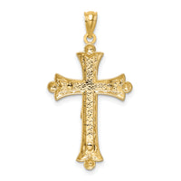 14K Two-Tone Florentine Crucifix