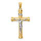 14K Two-Tone Inri Crucifix