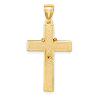 14K w/Rhodium Cross w/Rosary Pendant
