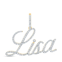 10K Yellow Gold Diamond Gift Lisa Pendant 5/8 Cttw