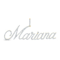 10K Yellow Gold Diamond Gift Mariana Pendant 1 Cttw