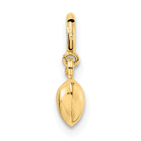 14K Polished Heart w/ Spring Ring Clasp Charm