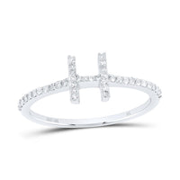 Diamond Gift Initial Ring 1/7 to 1/5 Cttw