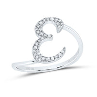 Diamond Gift Initial Ring 1/8 to 1/4 Cttw