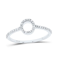Diamond Gift Initial Ring 1/7 to 1/5 Cttw