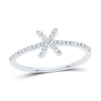 Diamond Gift Initial Ring 1/7 to 1/5 Cttw