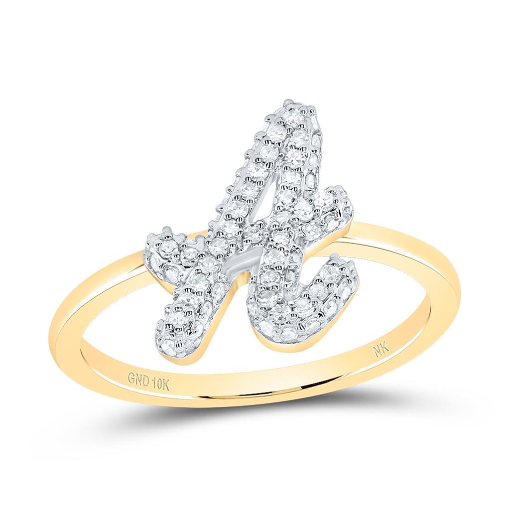 Diamond Fashion Initial Ring 1/5 to 5/8 Cttw