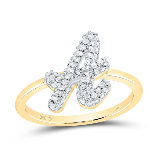 Diamond Fashion Initial Ring 1/5 to 5/8 Cttw