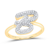Diamond Fashion Initial Ring 1/5 to 5/8 Cttw