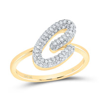 Diamond Fashion Initial Ring 1/5 to 5/8 Cttw