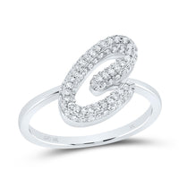 Diamond Fashion Initial Ring 1/5 to 5/8 Cttw