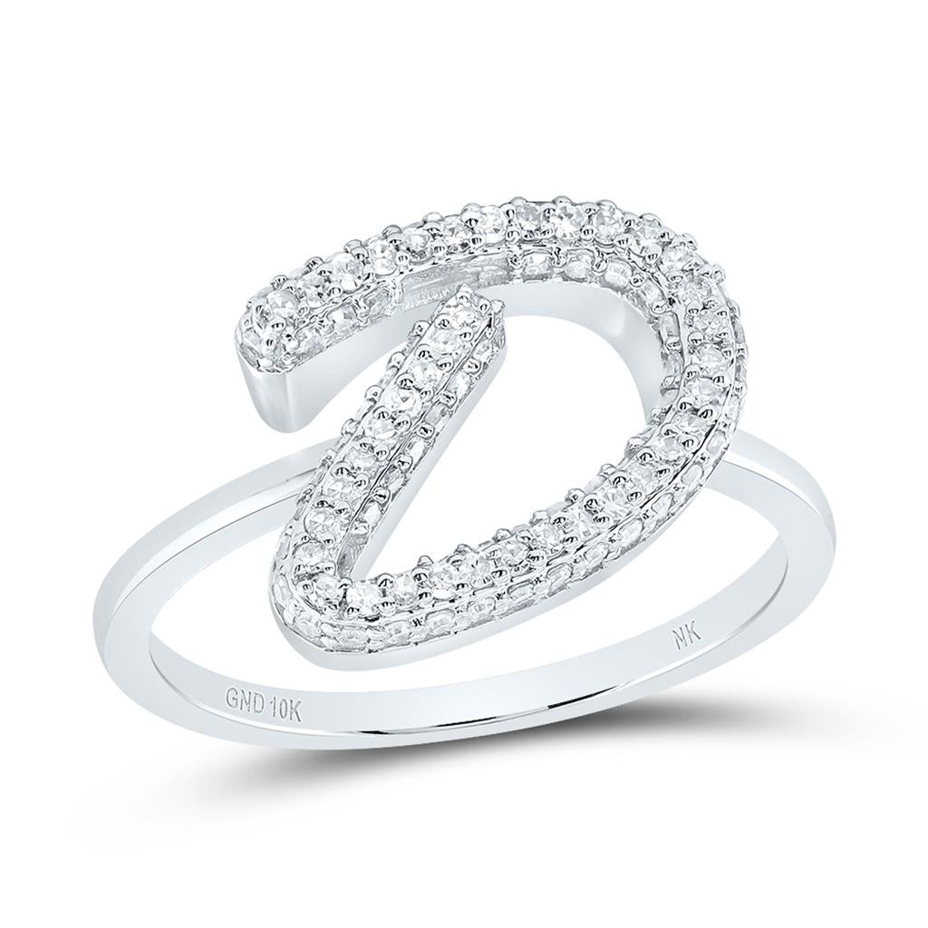 Diamond Fashion Initial Ring 1/5 to 5/8 Cttw