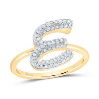 Diamond Fashion Initial Ring 1/5 to 5/8 Cttw