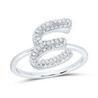 Diamond Fashion Initial Ring 1/5 to 5/8 Cttw
