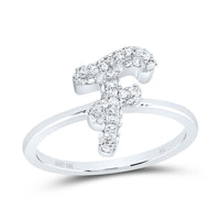 Diamond Fashion Initial Ring 1/5 to 5/8 Cttw