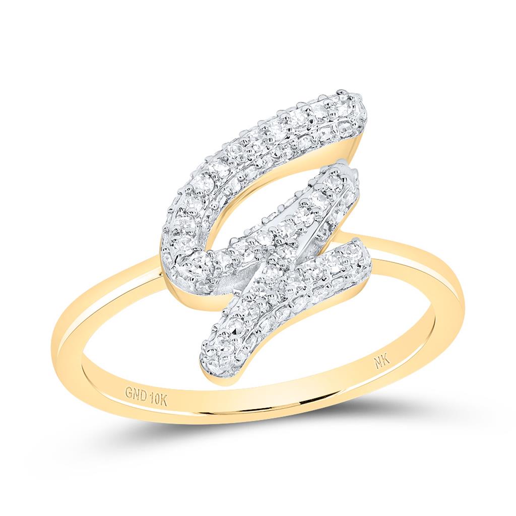 Diamond Fashion Initial Ring 1/5 to 5/8 Cttw