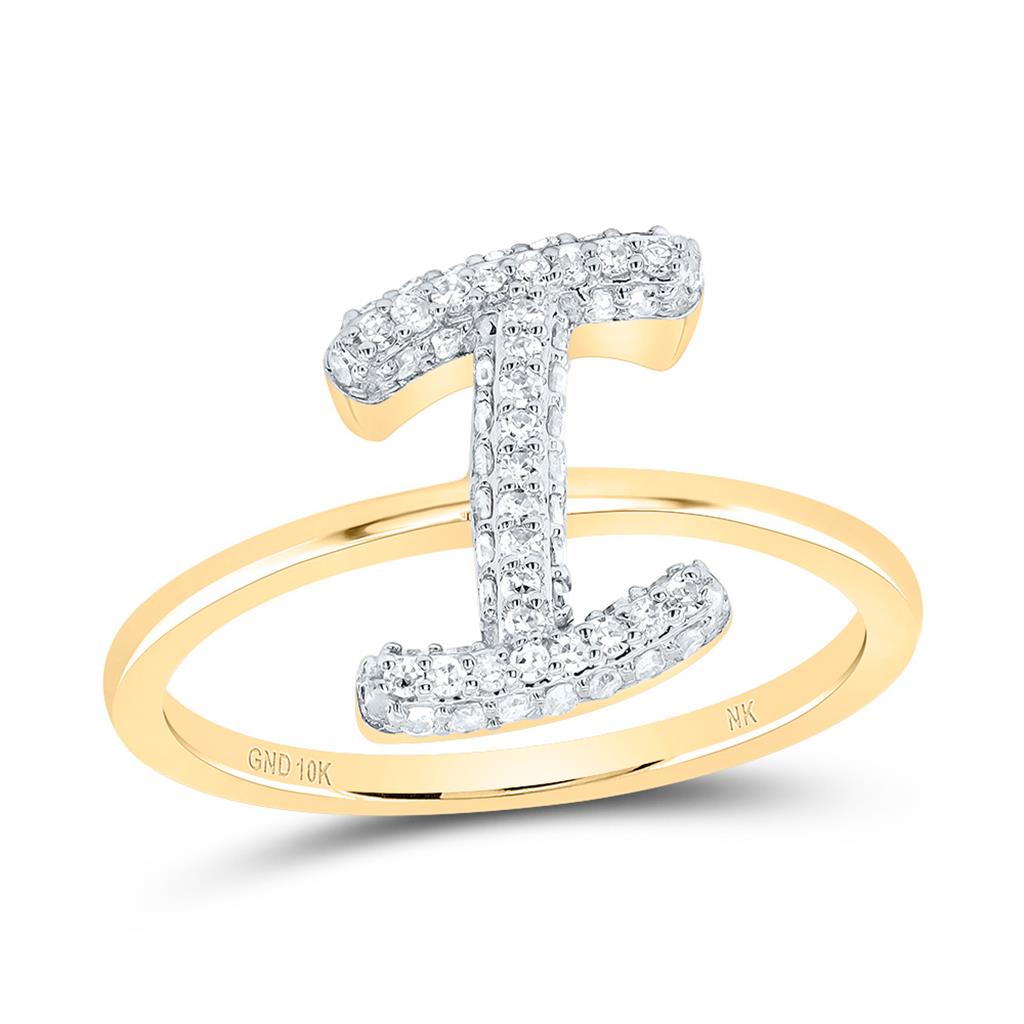 Diamond Fashion Initial Ring 1/5 to 5/8 Cttw