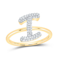 Diamond Fashion Initial Ring 1/5 to 5/8 Cttw