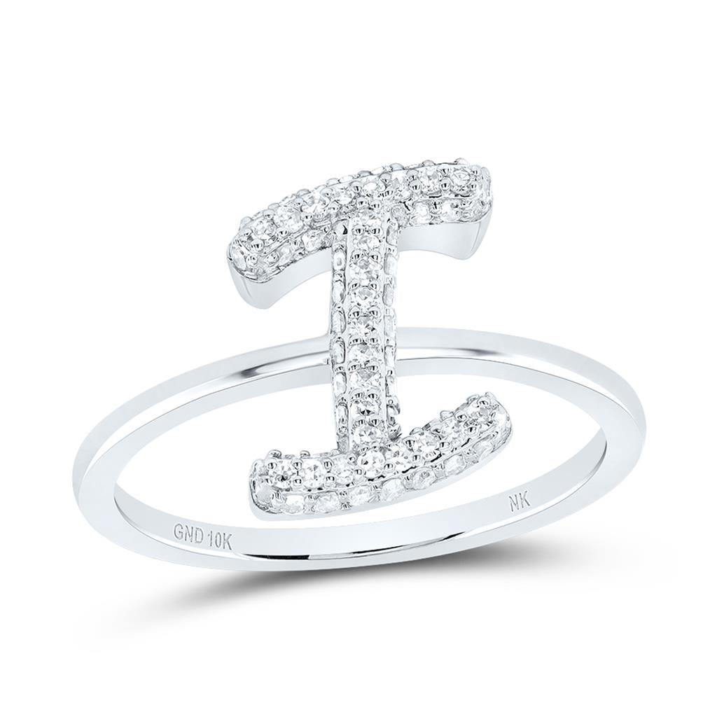 Diamond Fashion Initial Ring 1/5 to 5/8 Cttw