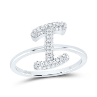 Diamond Fashion Initial Ring 1/5 to 5/8 Cttw