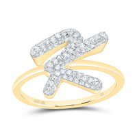 Diamond Fashion Initial Ring 1/5 to 5/8 Cttw