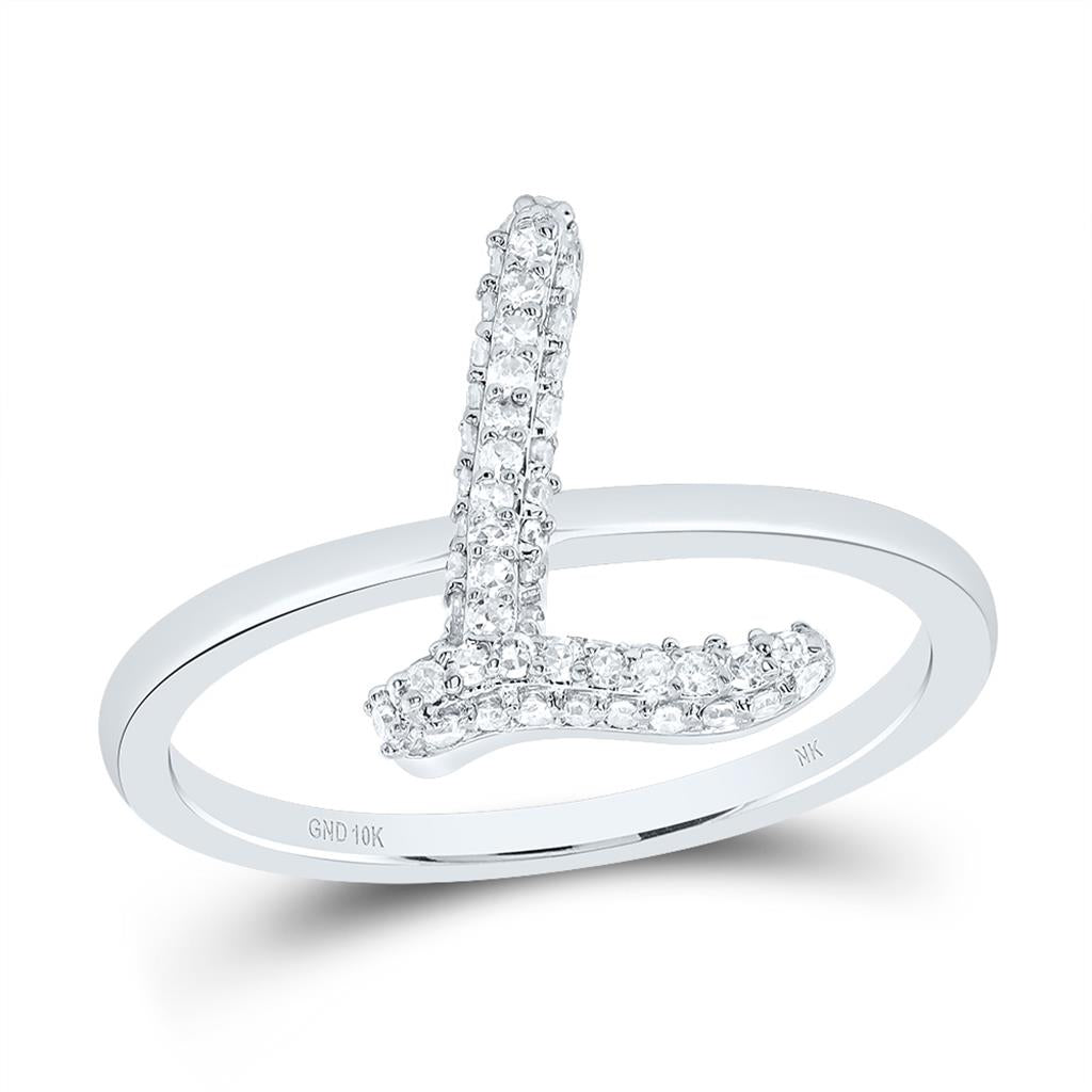 Diamond Fashion Initial Ring 1/5 to 5/8 Cttw