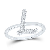 Diamond Fashion Initial Ring 1/5 to 5/8 Cttw