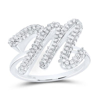 Diamond Fashion Initial Ring 1/5 to 5/8 Cttw