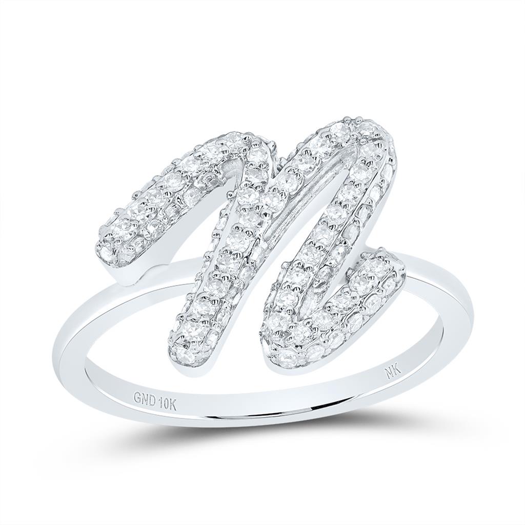 Diamond Fashion Initial Ring 1/5 to 5/8 Cttw