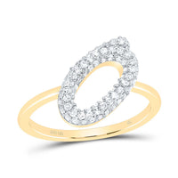Diamond Fashion Initial Ring 1/5 to 5/8 Cttw