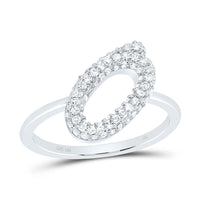 Diamond Fashion Initial Ring 1/5 to 5/8 Cttw