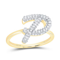 Diamond Fashion Initial Ring 1/5 to 5/8 Cttw
