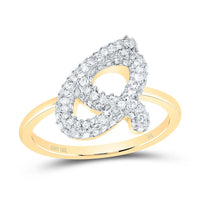 Diamond Fashion Initial Ring 1/5 to 5/8 Cttw