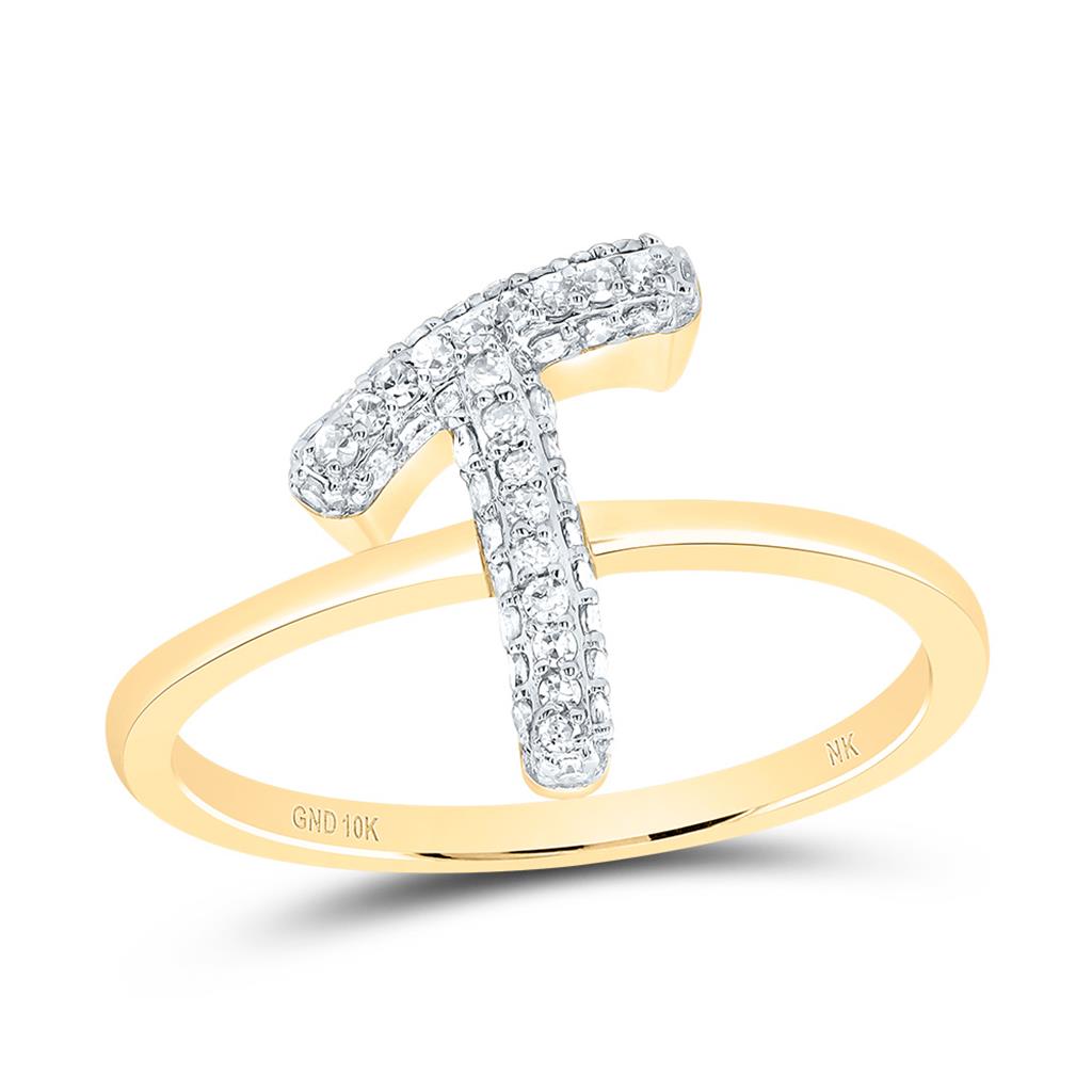 Diamond Fashion Initial Ring 1/5 to 5/8 Cttw