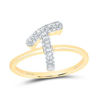 Diamond Fashion Initial Ring 1/5 to 5/8 Cttw