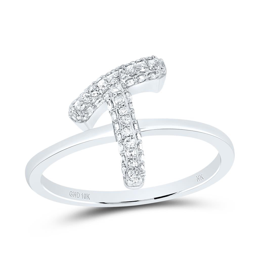 Diamond Fashion Initial Ring 1/5 to 5/8 Cttw
