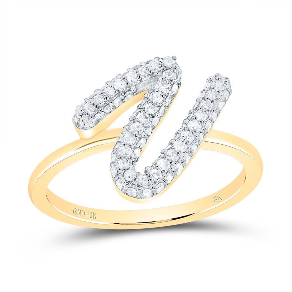 Diamond Fashion Initial Ring 1/5 to 5/8 Cttw