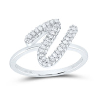 Diamond Fashion Initial Ring 1/5 to 5/8 Cttw