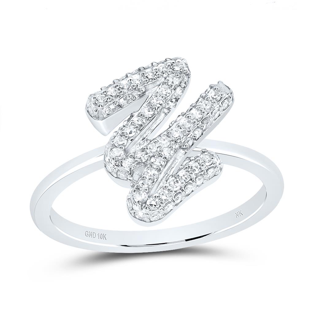 Diamond Fashion Initial Ring 1/5 to 5/8 Cttw