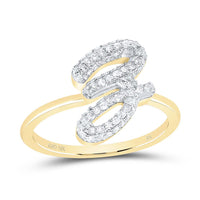 Diamond Fashion Initial Ring 1/5 to 5/8 Cttw